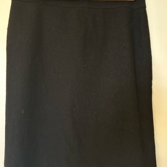 Black Rayon/Wool Dress Skirt - Picture 1 of 5